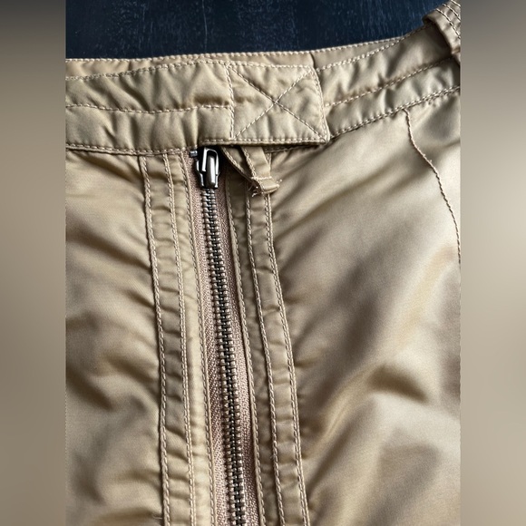 JNBY Gold Skirt Full Front Zip Size 160 Pockets Vintage Y2K - Picture 11 of 13